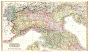 지도-토스카나 주-1809_Pinkerton_Map_of_Northern_Italy_(_Tuscany,_Florence,_Venice,_Milan_)_-_Geographicus_-_ItalyNorth-pinkerton-1809.jpg