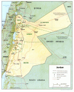 Kaart (kartograafia)-Jordaania-jordan_rel91.jpg
