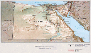 Kaart (cartografie)-Verenigde Arabische Republiek-large_detailed_relief_map_of_egypt_with_all_cities_and_roads.jpg