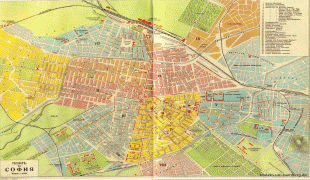 Kaart (cartografie)-Sofia (stad)-SofijaMap1927XL.jpg