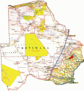 Kaart (cartografie)-Botswana-Botswana.jpg