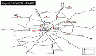 Kaart (cartografie)-Harare-harare_map1.gif