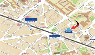 Kaart (kartograafia)-Pariis-Paris_map.jpg