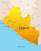 Карта (мапа)-Либерија-3529187-abstract-vector-color-map-of-liberia-country.jpg
