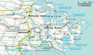 Kaart (cartografie)-Veneto-Landkarte-Po-Delta-7551.jpg