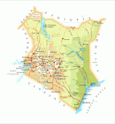 Карта (мапа)-Кенија-detailed_road_and_physical_map_of_kenya.jpg