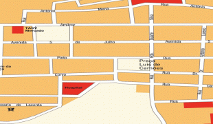 Kaart (kartograafia)-Praia-Stadtplan-Praia-7877.jpg