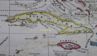 Kaart (kartograafia)-Kuuba-Cuba-1822-large-map.jpg