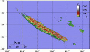 Карта (мапа)-Нова Каледонија-NewCaledoniaTopography.png