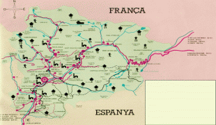Kaart (cartografie)-Andorra-Andorra-Tourist-Map.jpg