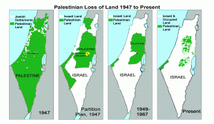 Kaart (cartografie)-Palestina (regio)-FourMaps.jpg