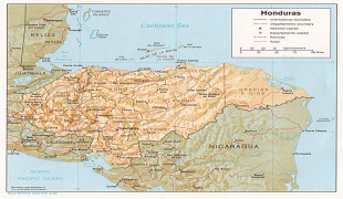 Karte (Kartografie)-Honduras-honduras-map.jpg