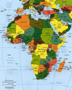 Kaart (cartografie)-Equatoriaal-Guinea-africa.jpg