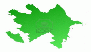 Kaart (kartograafia)-Aserbaidžaan-2153635-green-gradient-azerbaijan-map-detailed-mercator-projection.jpg