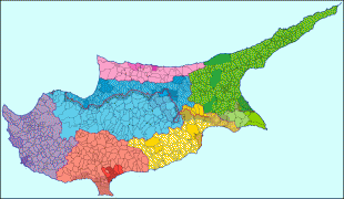 Карта (мапа)-Кипар-Cyprus_administrative.jpg