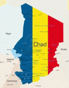 Карта (мапа)-Чад-3686786-abstract-vector-color-map-of-chad-country-colored-by-national-flag.jpg