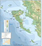 Karte (Kartografie)-Korfu (Stadt)-Corfu_topographic_map-en2.png