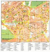 Kaart (cartografie)-Syrië-Damascus-City-Tourist-Map.jpg