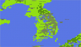 Karte (Kartografie)-Südkorea-8_bit_south_korea_map.jpg