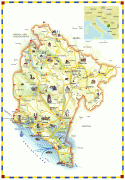 Kaart (cartografie)-Podgorica-Cartoon-map-Montenegro-big.jpg