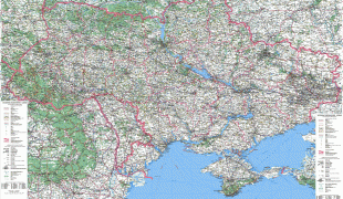 Kaart (kartograafia)-Ukraina NSV-detailed_map_of_Ukraine.jpg