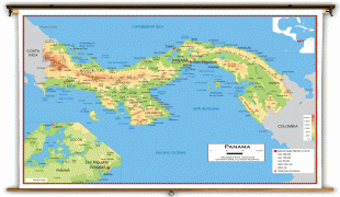 Географическая карта-Панама-academia_panama_physical_lg.jpg