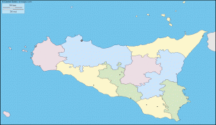 Karte (Kartografie)-Autonome Region Sizilien-sicile25.gif