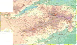 Kaart (cartografie)-Zimbabwe-large_detailed_road_and_physical_map_of_zimbabwe.jpg