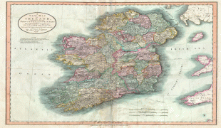 Kort (geografi)-Irland (ø)-1799_Cary_Map_of_Ireland_-_Geographicus_-_Ireland-cary-1799.jpg