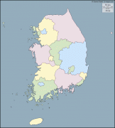 Karte (Kartografie)-Jeollanam-do-coreesud33.gif