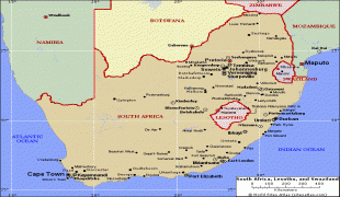 Географическая карта-Мбабане-swaziland-map.gif