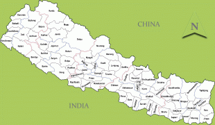 Kaart (cartografie)-Nepal-nepal%252Bmap%252B3.gif