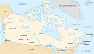 Karte (Kartografie)-Kanada-Canada_map_(LT).png