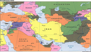 Bản đồ-Châu Á-Southwest-Asia-Political-Map-1996.jpg