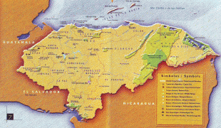 Karte (Kartografie)-Honduras-detailed-and-large-size-honduras-map.jpg