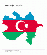 Kaart (kartograafia)-Aserbaidžaan-azerbaijan_vector_map_flag.png