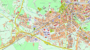 Kaart (kartograafia)-Ljubljana-sw.jpg