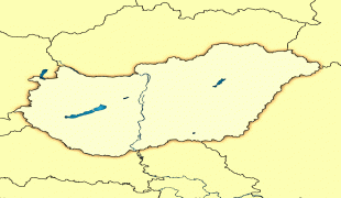 Kaart (cartografie)-Hongarije-Hungary_map_modern.png