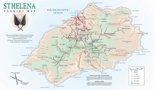 Географическая карта-Острова Святой Елены, Вознесения и Тристан-да-Кунья-st-helena-map.jpg