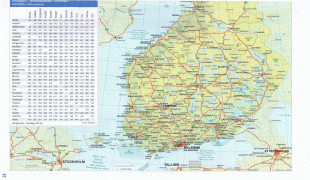 Kaart (cartografie)-Finland-etela-suomen-kartta.jpg