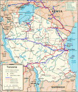 Carte géographique-Tanzanie-tanzania-road-map.gif