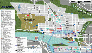 Карта (мапа)-Џорџтаун (Гвајана)-Georgetown_map.png