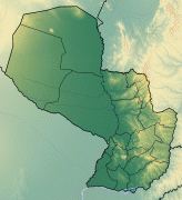 Karte (Kartografie)-Paraguay-Paraguay_location_map_Topographic.png