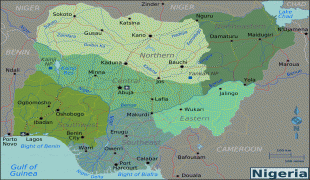 Карта (мапа)-Нигерија-Nigeria_Regions_map.png