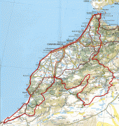 Kaart (kartograafia)-Maroko-Morocco_Sahara.gif