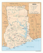 Карта (мапа)-Гана-ghanamap.jpg