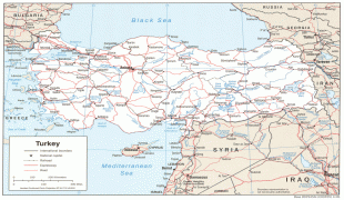 Bản đồ-Thổ Nhĩ Kỳ-political_and_road_map_of_turkey.jpg