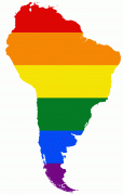 Карта (мапа)-Јужна Америка-LGBT_Flag_map_of_South_America.png