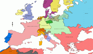 Kaart (kartograafia)-Euroopa-Europe_Map_1800_(VOE).png