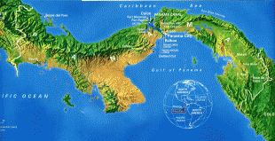 Kaart (cartografie)-Panama (land)-14632-Mapa-fisico-de-Panama.jpg